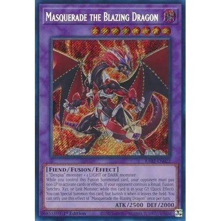[ Bài Yugioh Chính Hãng ] Masquerade the Blazing Dragon - RA02-EN022 - 1st Edition