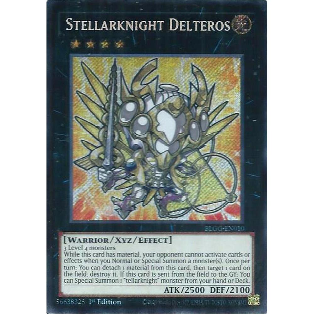 [ Bài Yugioh Chính Hãng ] Stellarknight Delteros (chibi artwork) - BLGG-EN010 - Secret Rare