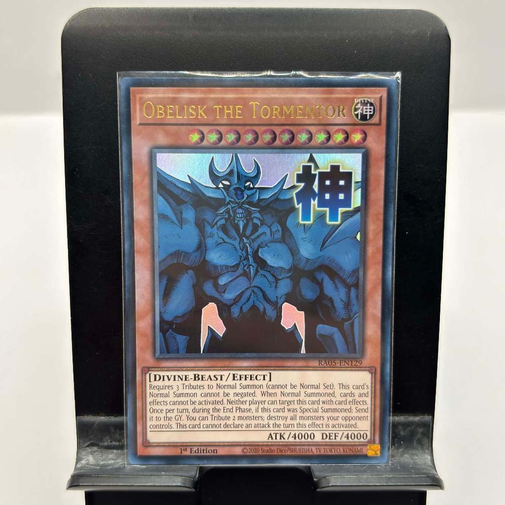 [ Bài Yugioh Chính Hãng ] Obelisk the Tormentor (Stamp Edition) - RA05-EN129 - Ultra Rare