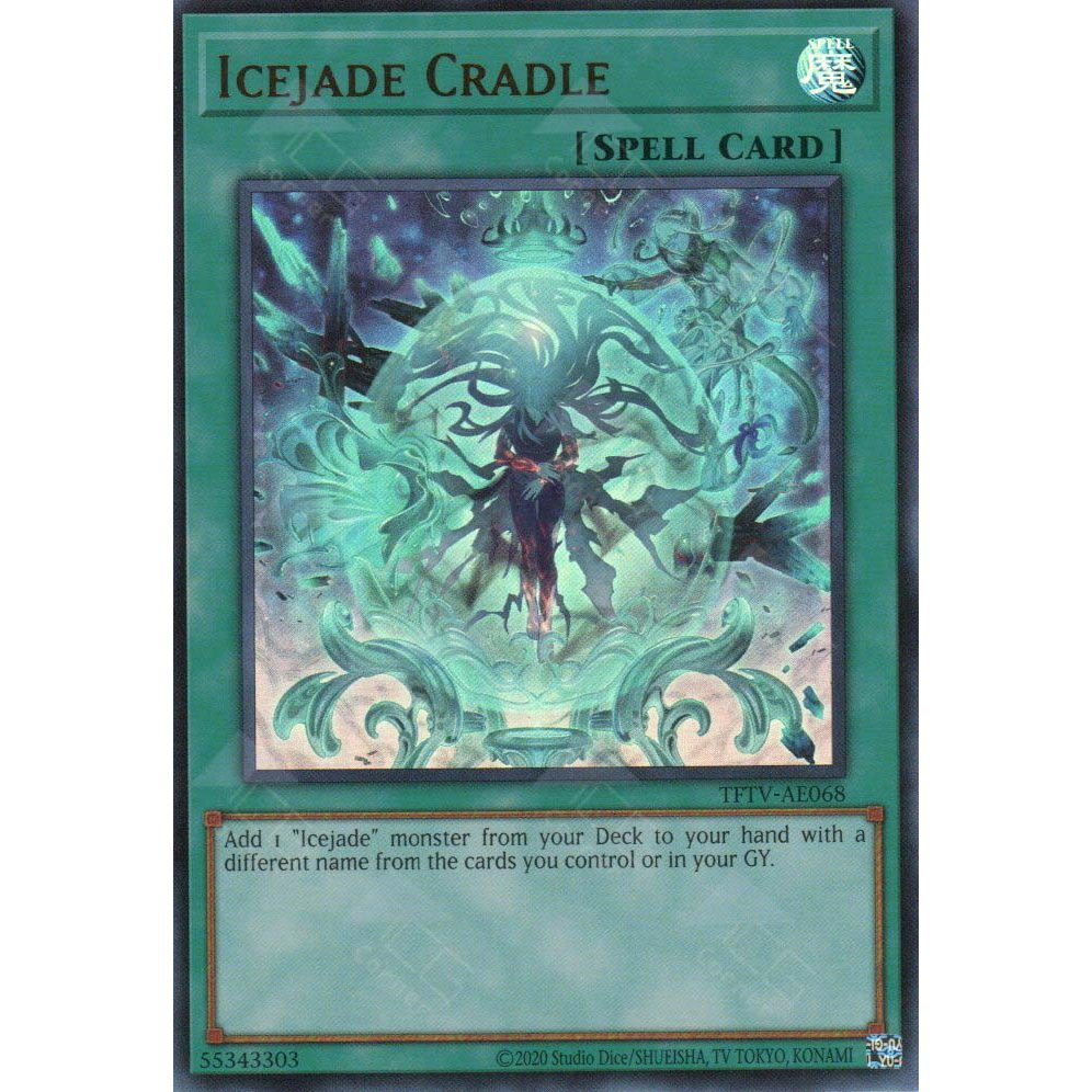 [ Bài Yugioh Chính Hãng ] TFTV-AE068 Icejade Cradle - Ultra Rare