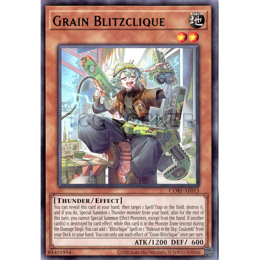 [ Bài Yugioh Chính Hãng ] CORI-AE013 Grain Blitzclique - Rare