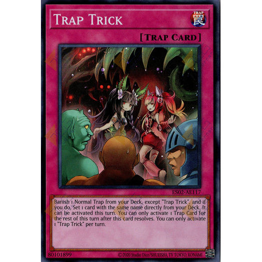 [ Bài Yugioh Chính Hãng ] ES02-AE117 Trap Trick - Super Rare