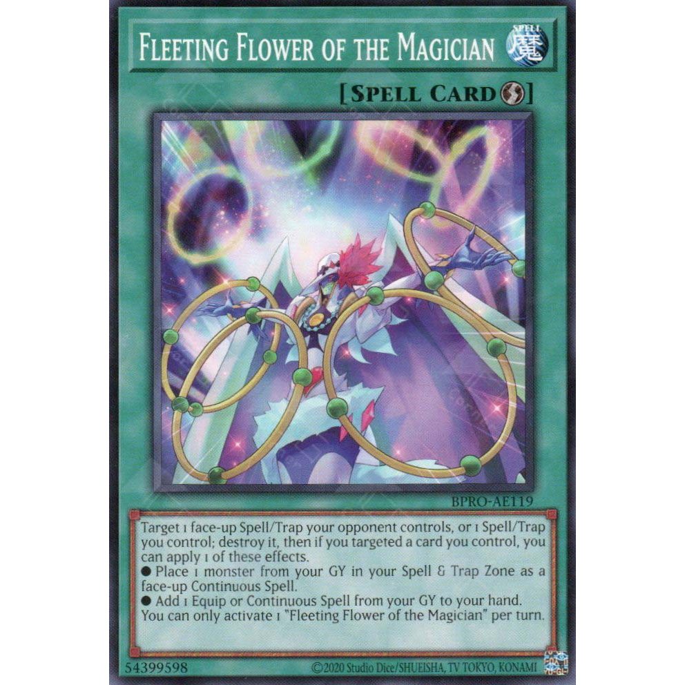 [ Bài Yugioh Chính Hãng ] BPRO-AE119 Fleeting Flower of the Magician - Common