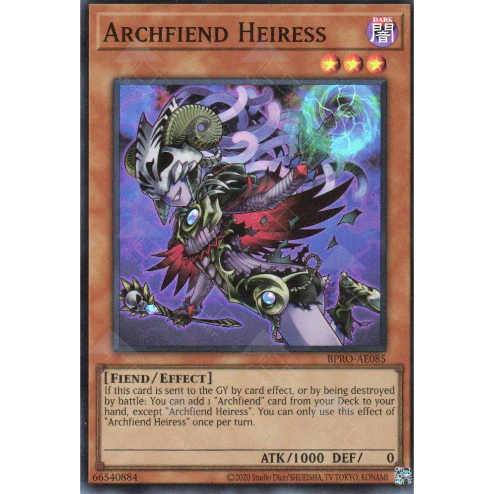 [ Bài Yugioh Chính Hãng ] BPRO-AE085 Archfiend Heiress - Super Rare