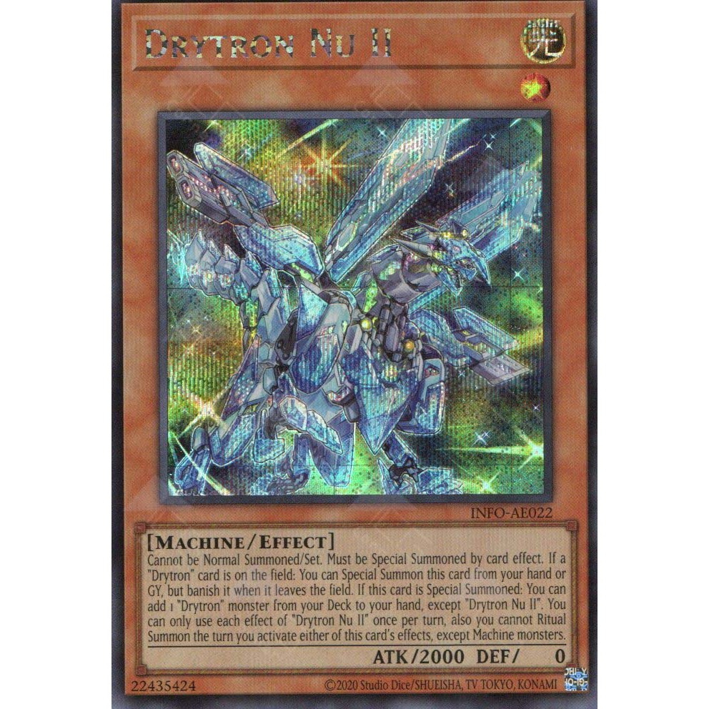 [ Bài Yugioh Chính Hãng ] INFO-AE022 Drytron Nu II