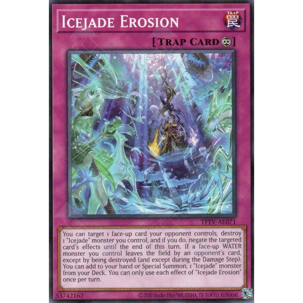 [ Bài Yugioh Chính Hãng ] TFTV-AE071 Icejade Erosion - Common