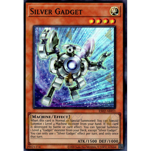 [ Bài Yugioh Chính Hãng ] ES02-AE011 Silver Gadget - Super Rare