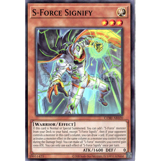 [ Bài Yugioh Chính Hãng ] CORI-AE020 S-Force Signify - Common