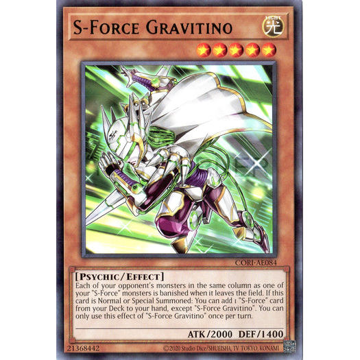 [ Bài Yugioh Chính Hãng ] CORI-AE084 S-Force Gravitino - Rare