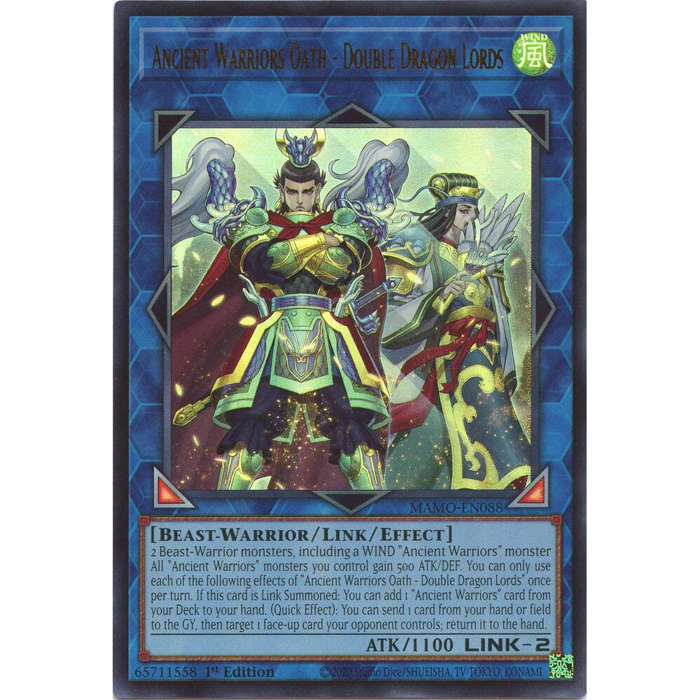 [Thẻ Bài Yugioh Chính Hãng] Ancient Warriors Oath - Double Dragon Lords - MAMO-EN088 - Ultra Rare