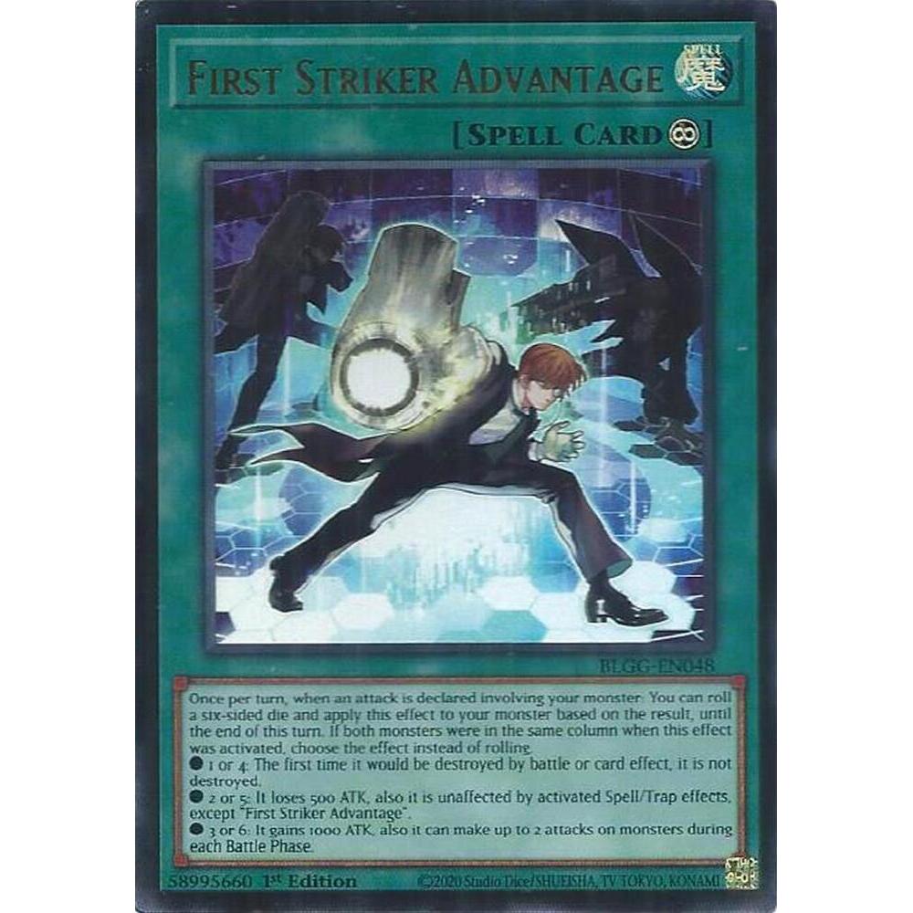 [ Bài Yugioh Chính Hãng ] First Striker Advantage - BLGG-EN048 - Ultra Rare