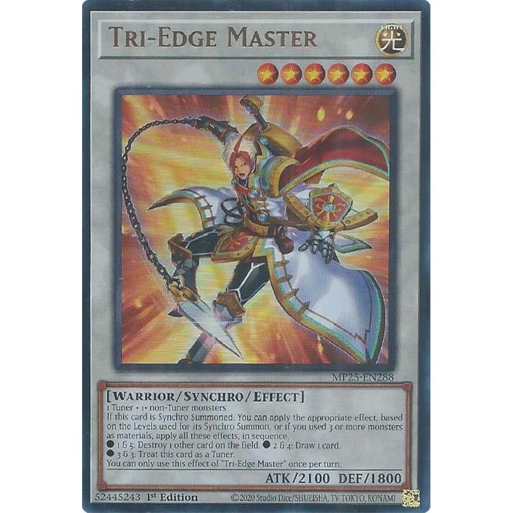 [ Bài Yugioh Chính Hãng ] Tri-Edge Master - MP25-EN288 - Ultra Rare 1st Edition