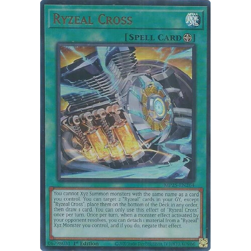 [ Bài Yugioh Chính Hãng ] Ryzeal Cross - MP25-EN264 - Ultra Rare 1st Edition