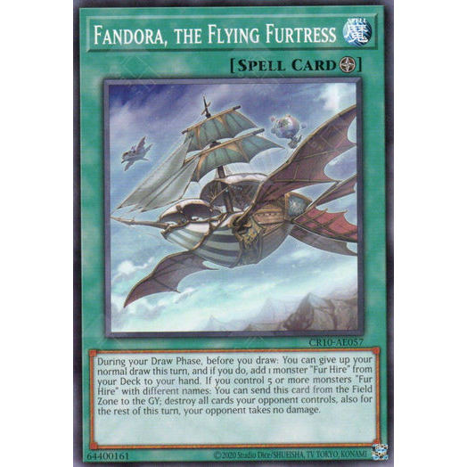[ Bài Yugioh Chính Hãng ] CR10-AE057 Fandora, the Flying Furtress - Common
