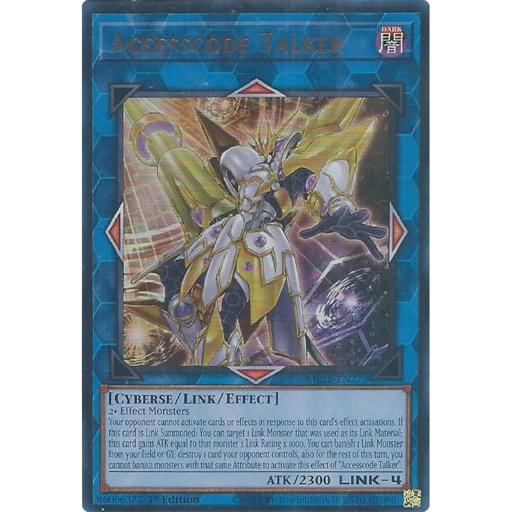 [ Bài Yugioh Chính Hãng ] Accesscode Talker - MP25-EN272 - Ultra Rare 1st Edition