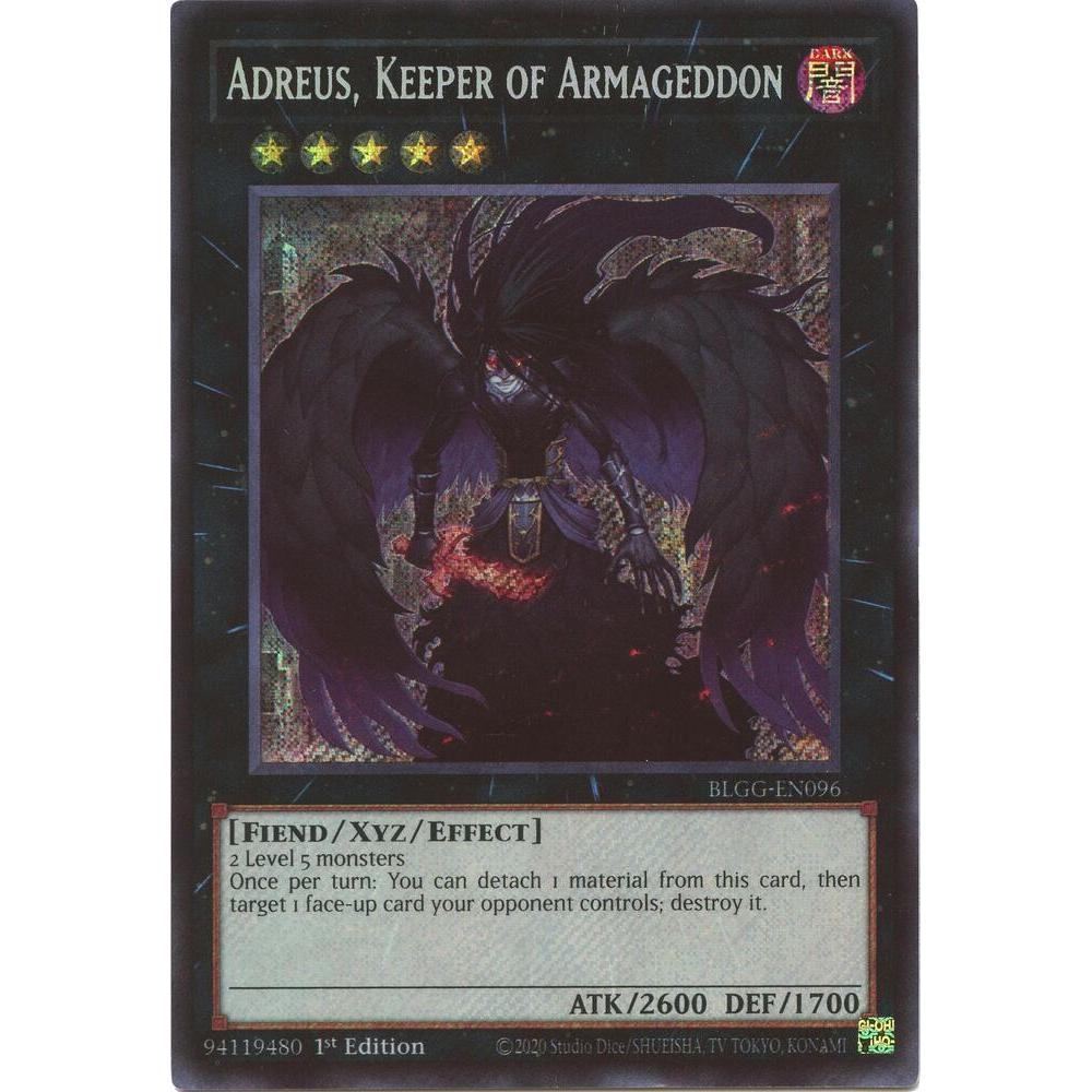 [ Bài Yugioh Chính Hãng ] Adreus, Keeper of Armageddon - BLGG-EN096 - Secret Rare