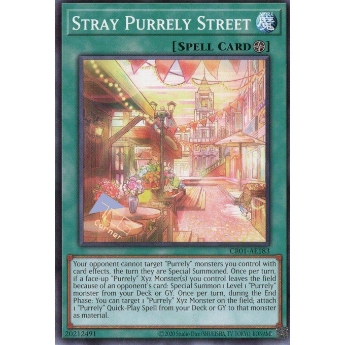 [ Bài Yugioh Chính Hãng ] CR01-AE183 Stray Purrely Street (N)