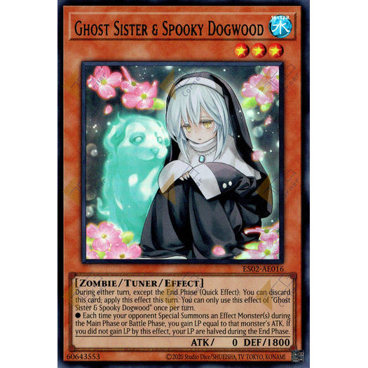 [ Bài Yugioh Chính Hãng ] ES02-AE016 Ghost Sister & Spooky Dogwood - Ultra Rare