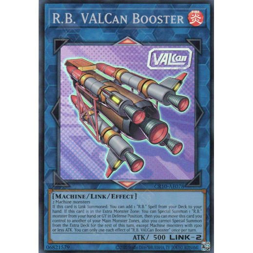[ Bài Yugioh Chính Hãng ] CR10-AE078 R.B. VALCan Booster - Super Rare