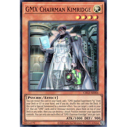 [ Bài Yugioh Chính Hãng ] CR12-AE066/CR12-AES21 GMX Chairman Kimridge - Ultra Rare