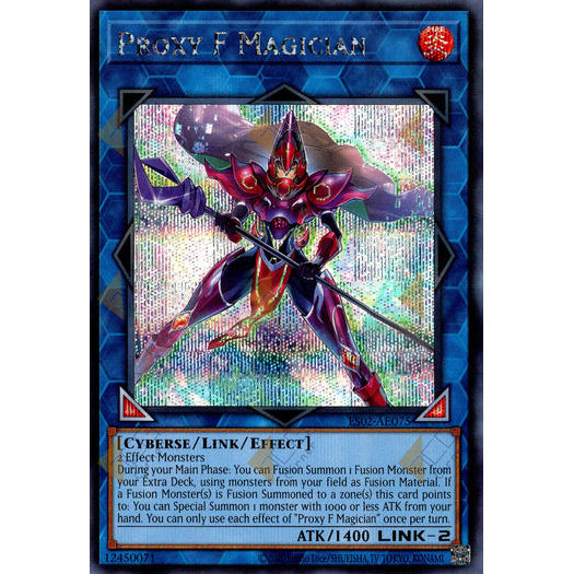[ Bài Yugioh Chính Hãng ] ES02-AE075 Proxy F Magician - Secret Rare