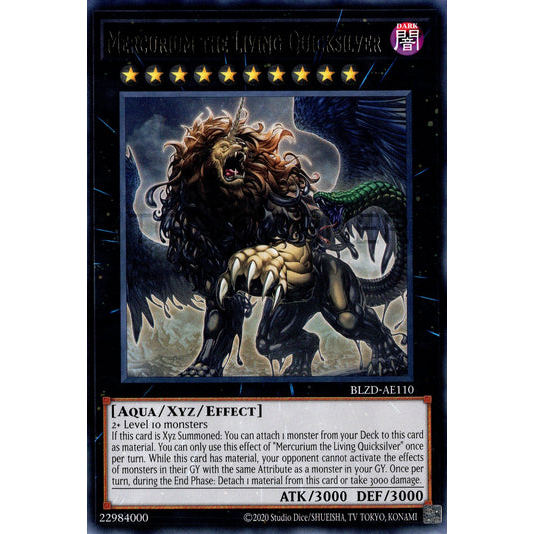 [ Bài Yugioh Chính Hãng ] BLZD-AE110 Mercurium the Living Quicksilver - Rare