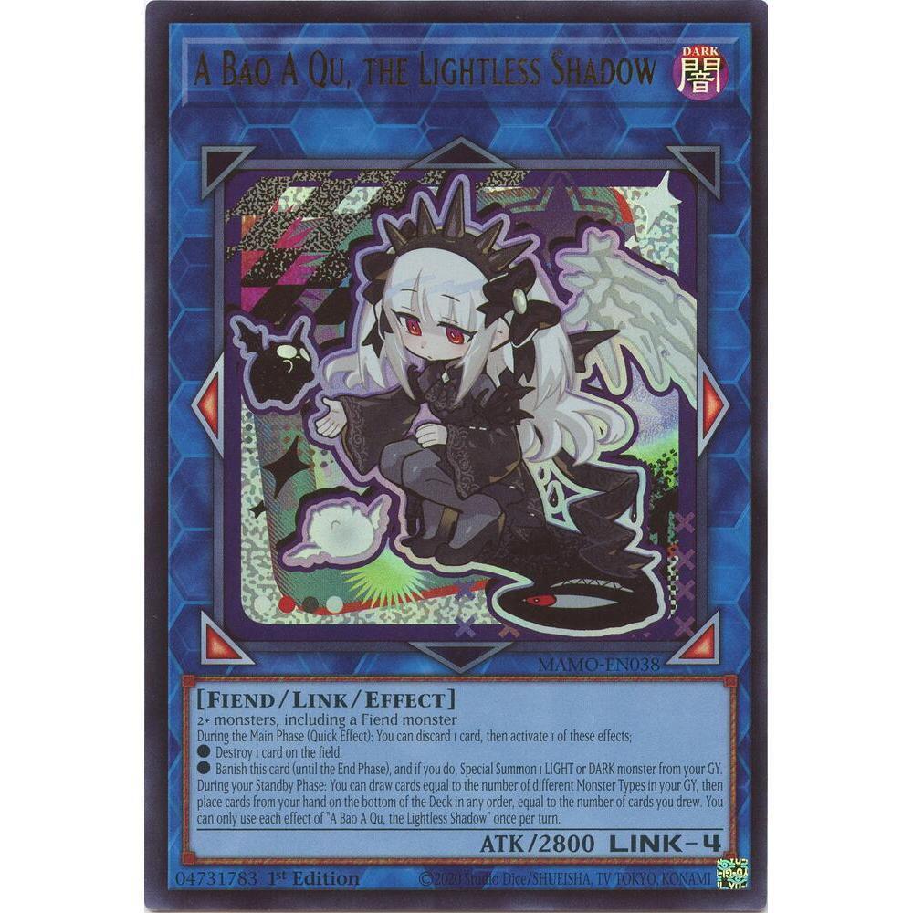 [Thẻ Bài Yugioh Chính Hãng] A Bao A Qu, the Lightless Shadow (chibi art) - MAMO-EN038 - Ultra Rare
