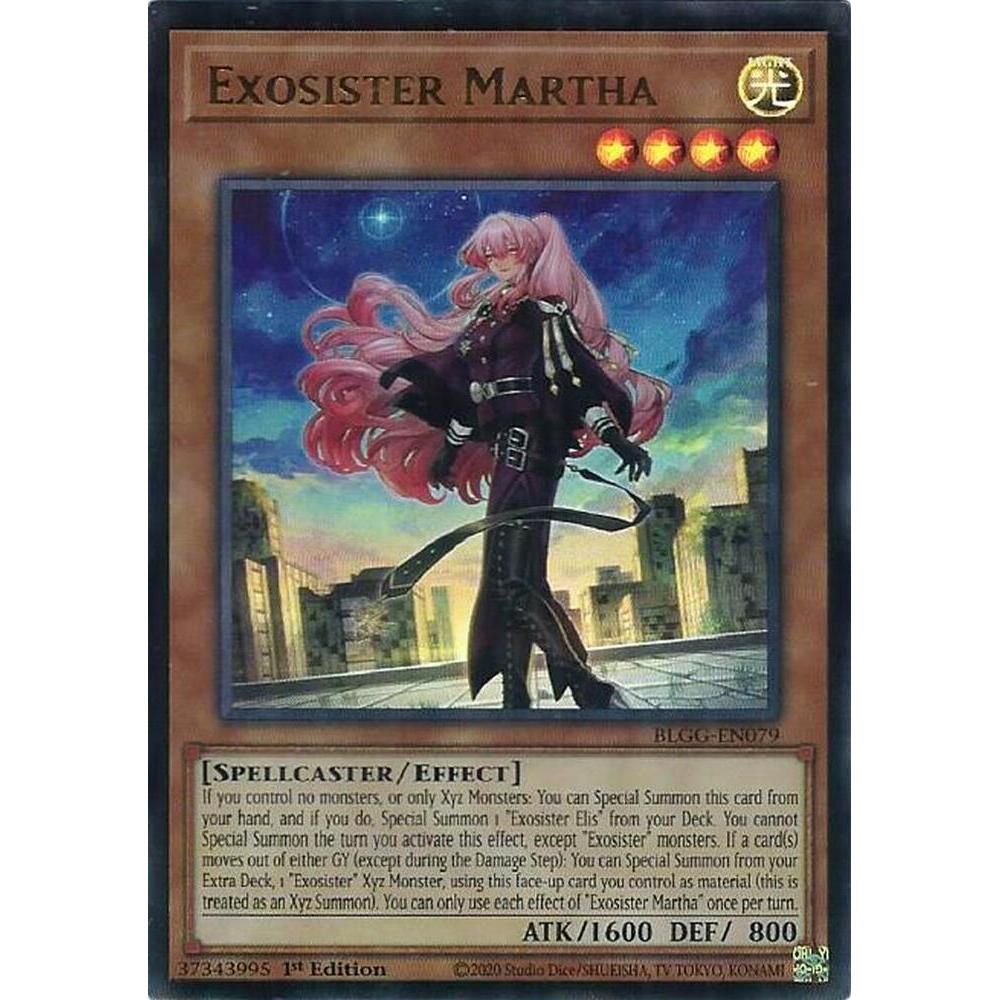 [ Bài Yugioh Chính Hãng ] Exosister Martha - BLGG-EN079 - Ultra Rare
