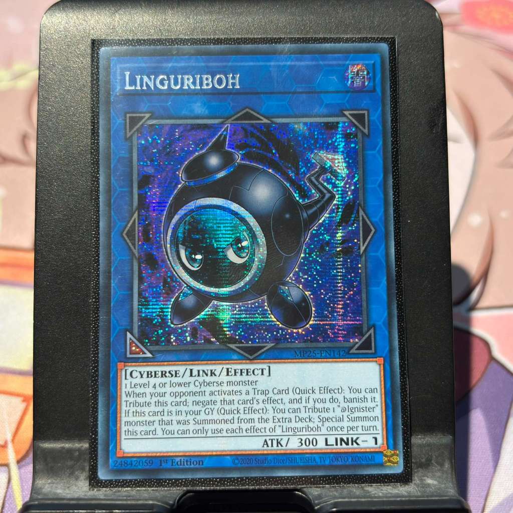 [ Bài Yugioh Chính Hãng ] Linguriboh - MP25-EN142 - Prismatic Secret Rare 1st Edition