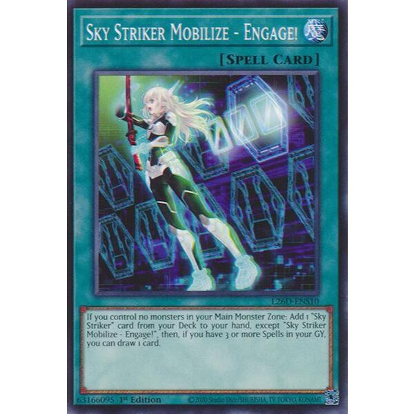 [ Bài Yugioh Chính Hãng ] Sky Striker Mobilize - Engage! - L26D-ENS10 - Common