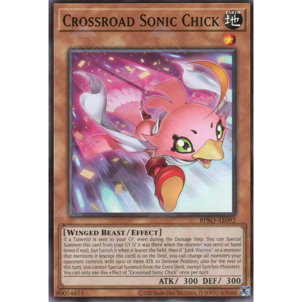 [ Bài Yugioh Chính Hãng ] BPRO-AE092 Crossroad Sonic Chick - Common