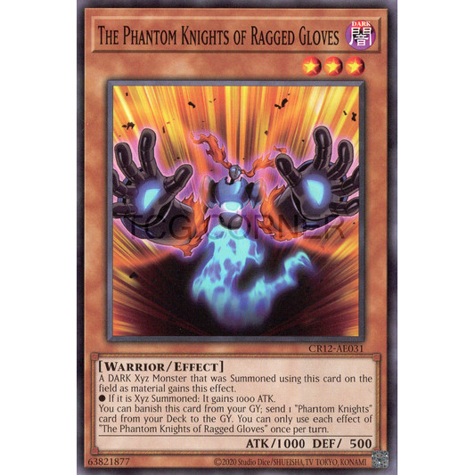 [ Bài Yugioh Chính Hãng ] CR12-AE031 The Phantom Knights of Ragged Gloves - Common