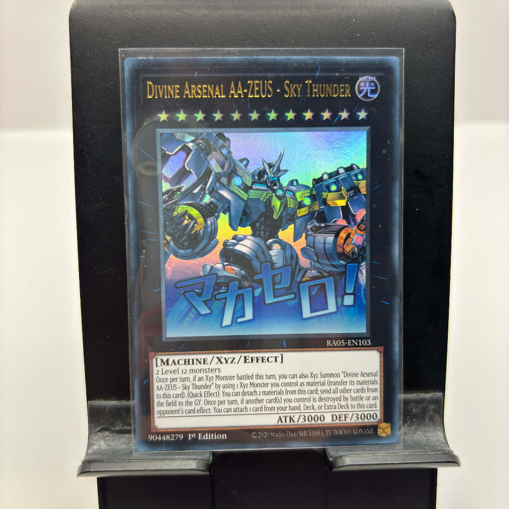 [ Bài Yugioh Chính Hãng ] Divine Arsenal AA-ZEUS - Sky Thunder (Stamp Edition) - RA05-EN103 - Ultra Rare