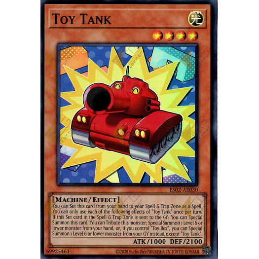 [ Bài Yugioh Chính Hãng ] ES02-AE030 Toy Tank - Super Rare