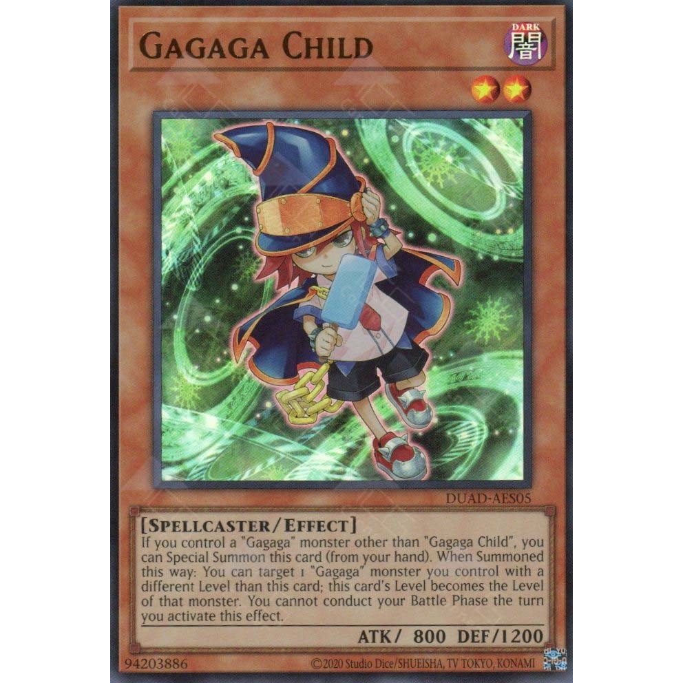 [ Bài Yugioh Chính Hãng ] DUAD-AES05 Gagaga Child - Ultra Rare