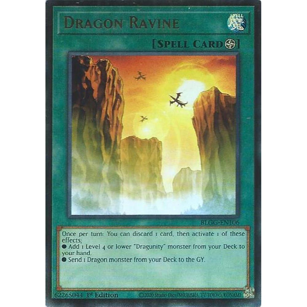[ Bài Yugioh Chính Hãng ] Dragon Ravine - BLGG-EN106 - Ultra Rare