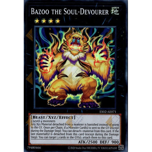 [ Bài Yugioh Chính Hãng ] ES02-AE071 Bazoo the Soul-Devourer - Super Rare