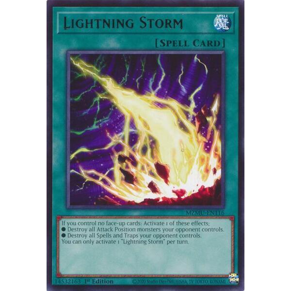 [ Bài Yugioh Chính Hãng ] Lightning Storm - MZMU-EN050 - Rare 1st Edition