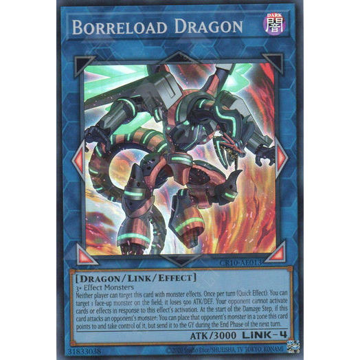 [ Bài Yugioh Chính Hãng ] CR10-AE013 Borreload Dragon - Super Rare