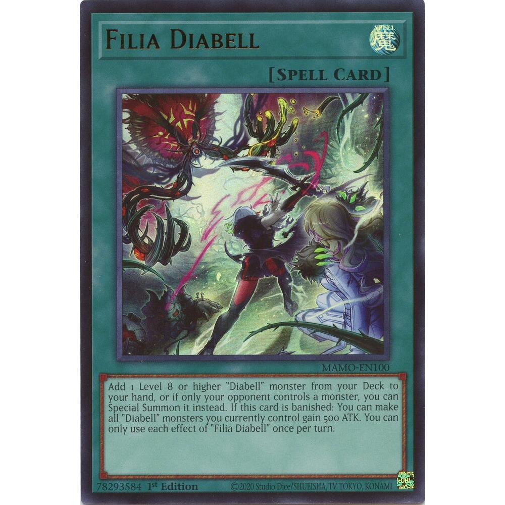 [Thẻ Bài Yugioh Chính Hãng] Filia Diabell - MAMO-EN100 - Ultra Rare