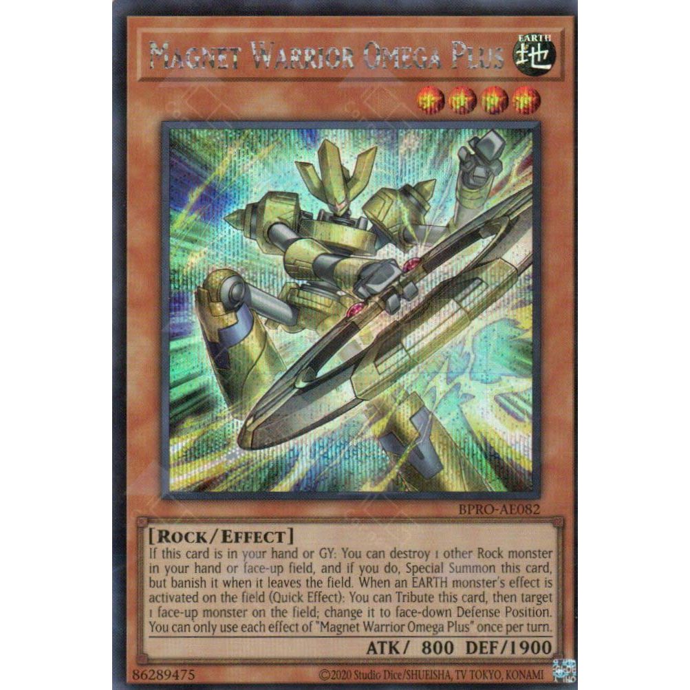 [ Bài Yugioh Chính Hãng ] BPRO-AE082 Magnet Warrior Omega Plus - Secret Rare