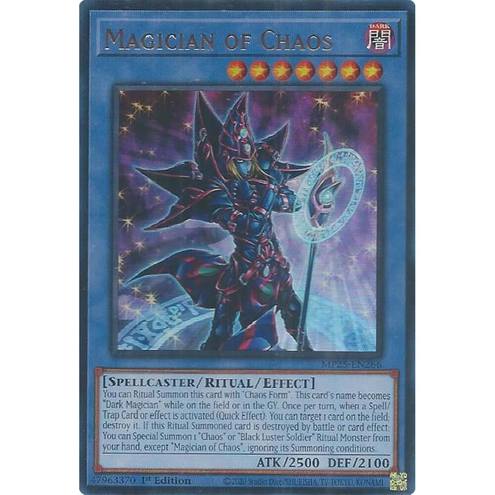 [ Bài Yugioh Chính Hãng ] Magician of Chaos - MP25-EN266 - Ultra Rare 1st Edition