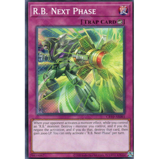 [ Bài Yugioh Chính Hãng ] CR10-AE085 R.B. Next Phase - Common