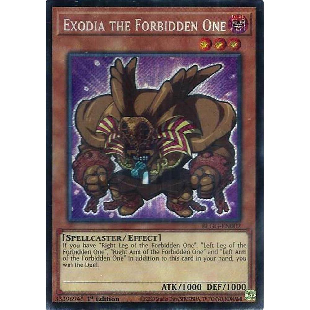 [ Bài Yugioh Chính Hãng ] Exodia the Forbidden One (chibi artwork) - BLGG-EN002 - Secret Rare