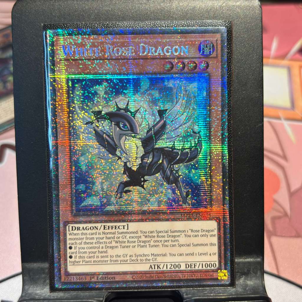 [ Bài Yugioh Chính Hãng ] White Rose Dragon - MP25-EN038 - Starlight Rare 1st Edition