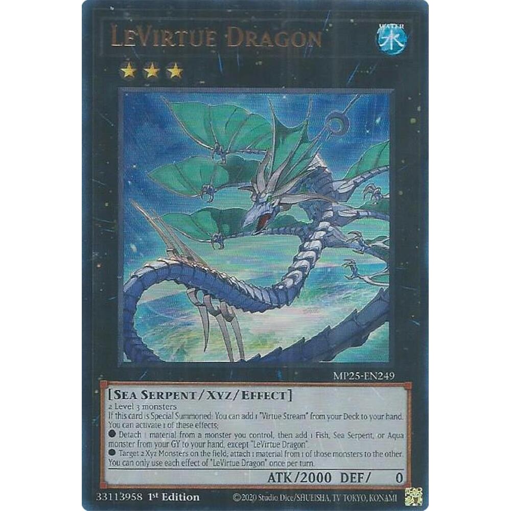 [ Bài Yugioh Chính Hãng ] LeVirtue Dragon - MP25-EN249 - Ultra Rare 1st Edition
