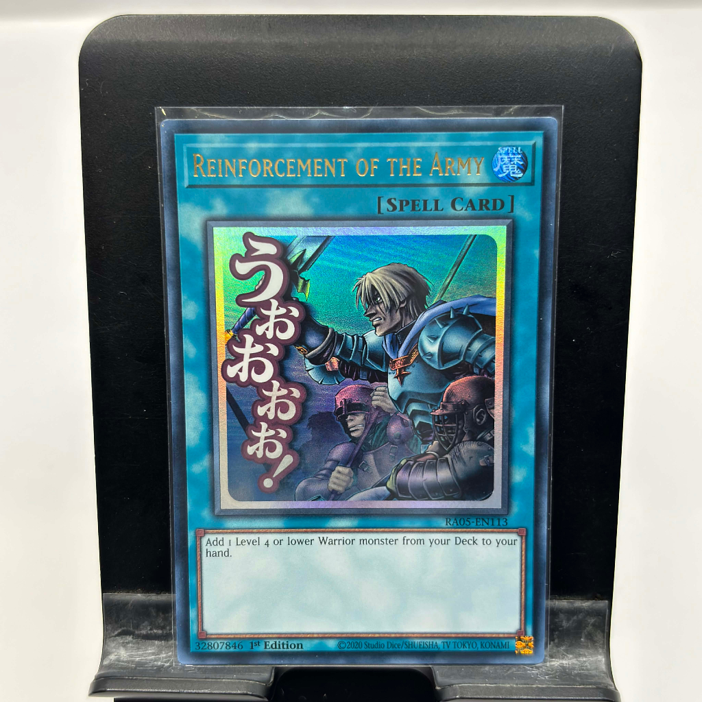 [ Bài Yugioh Chính Hãng ] Reinforcement of the Army (Stamp Edition) - RA05-EN113 - Ultra Rare