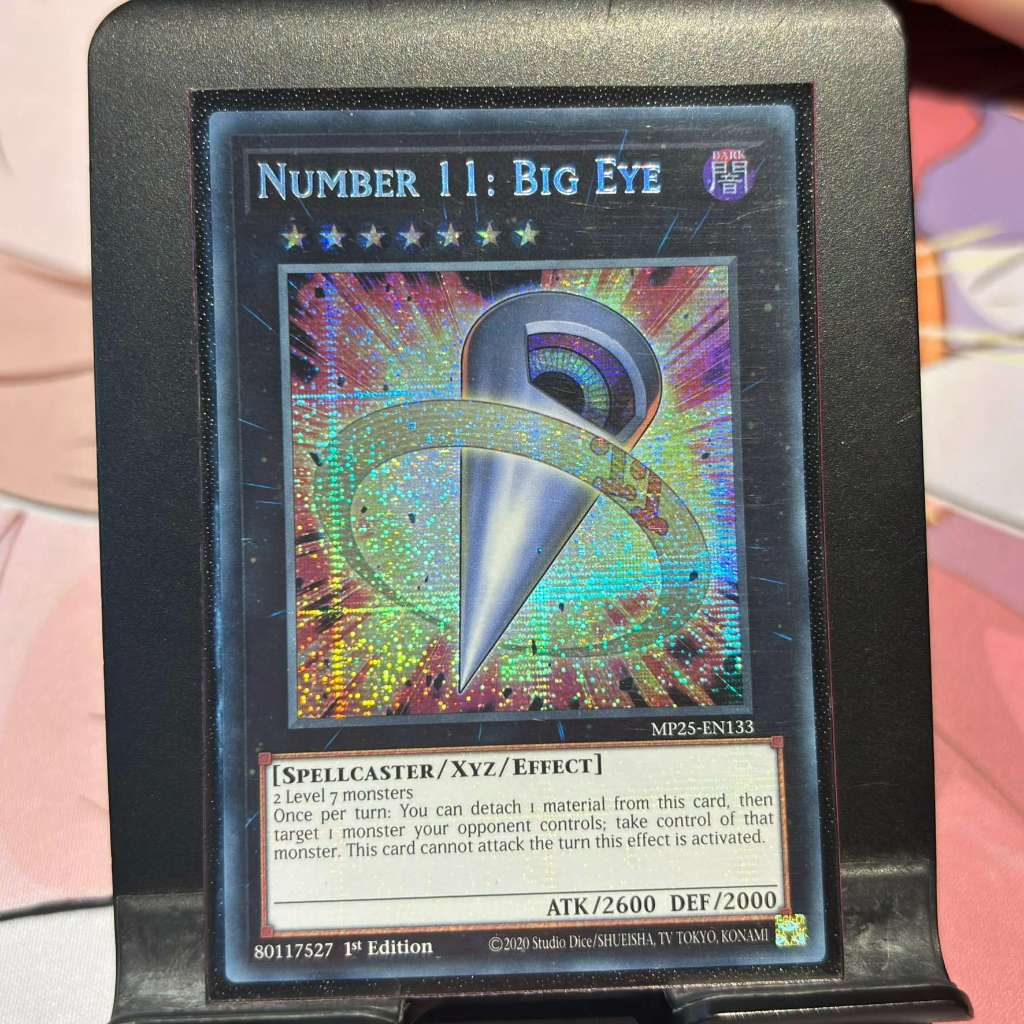 [ Bài Yugioh Chính Hãng ] Number 11: Big Eye - MP25-EN133 - Prismatic Secret Rare 1st Edition