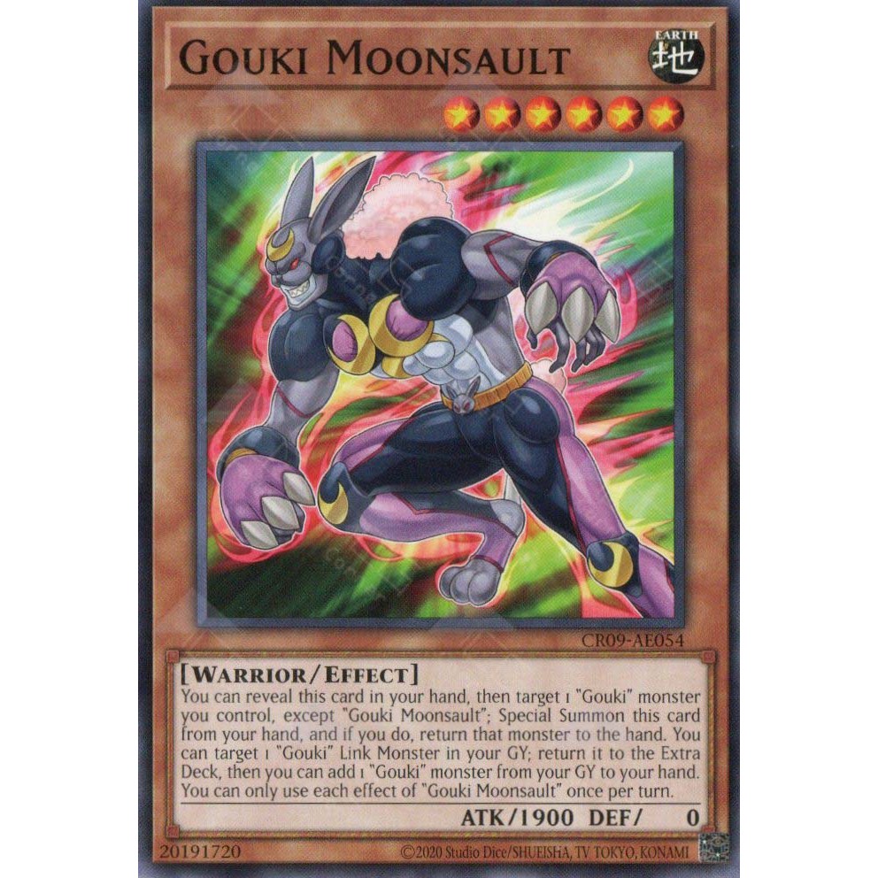 [ Bài Yugioh Chính Hãng ] CR09-AE054 Gouki Moonsault - Common