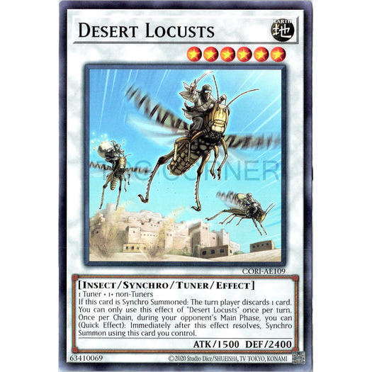 [ Bài Yugioh Chính Hãng ] CORI-AE109 Desert Locusts - Common